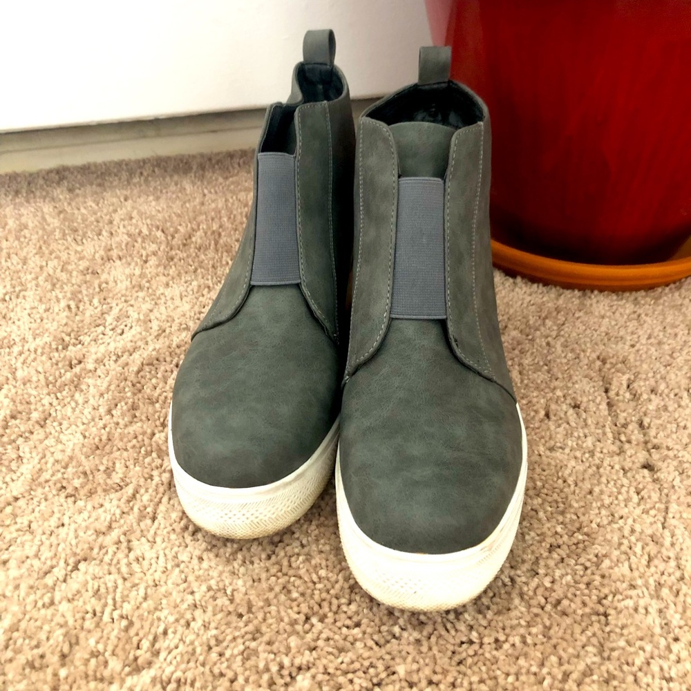 Platform wedge sneakers